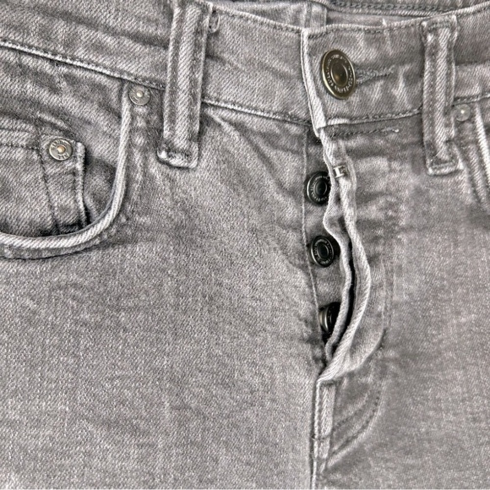 Allsaints Crow Cigarette Skinny Black Button Fly Denim Jeans Size 28‎ - Picture 8 of 10